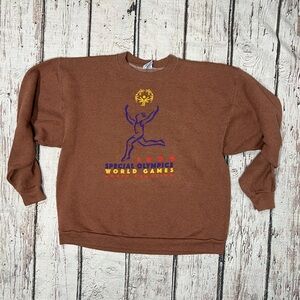 Vintage Special Olympics 1999 North Carolina Sports Crewneck Sweatshirt Mens